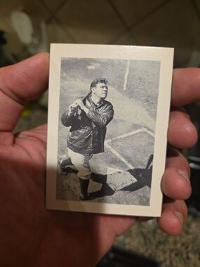 1980 Classics Babe Ruth Vintage Baseball Card - Black & White
